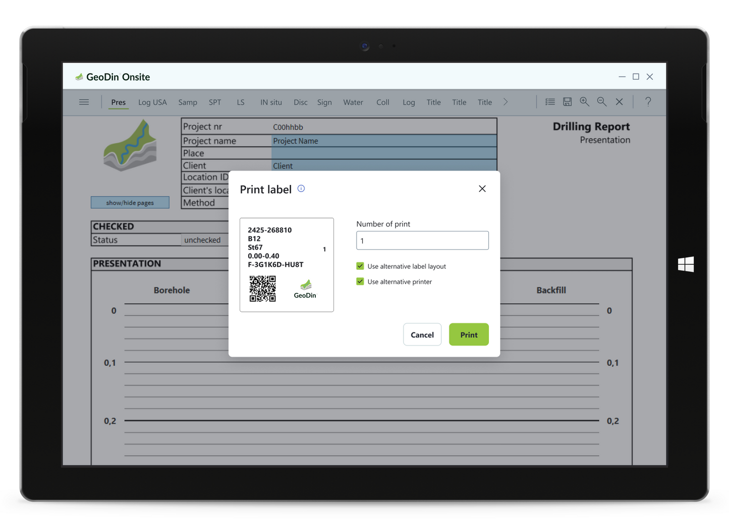 GeoDin Onsite Trial 6 months